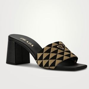 Prada Embroidered Mules